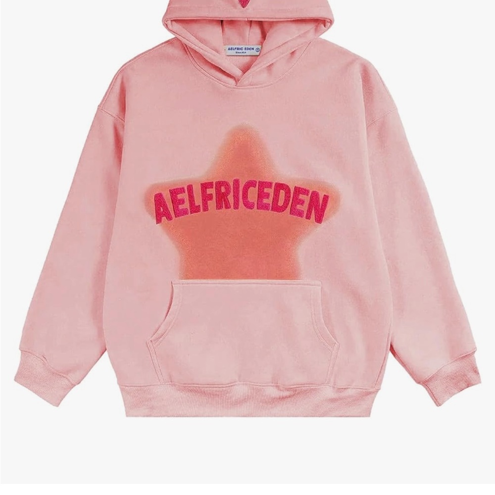 Brand new Aelfric Eden Pink Star Hoodie
